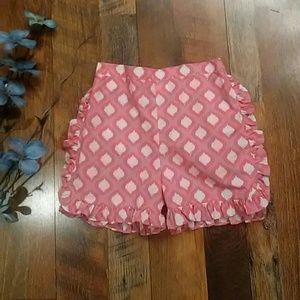 Shrimp & Grits Shorts Girls Classy Ruffle Pink